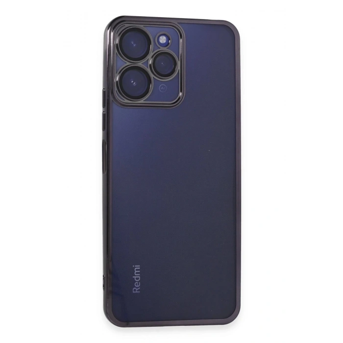 HarmonyAura  Xiaomi Redmi 12 Kılıf Lensli Silikon - Mor