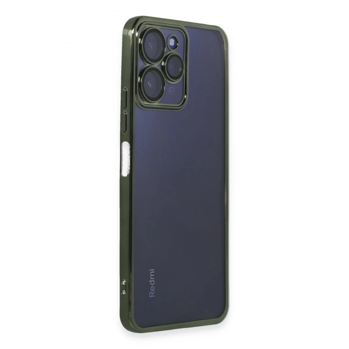 HarmonyAura  Xiaomi Redmi 12 Kılıf Lensli Silikon - Yeşil