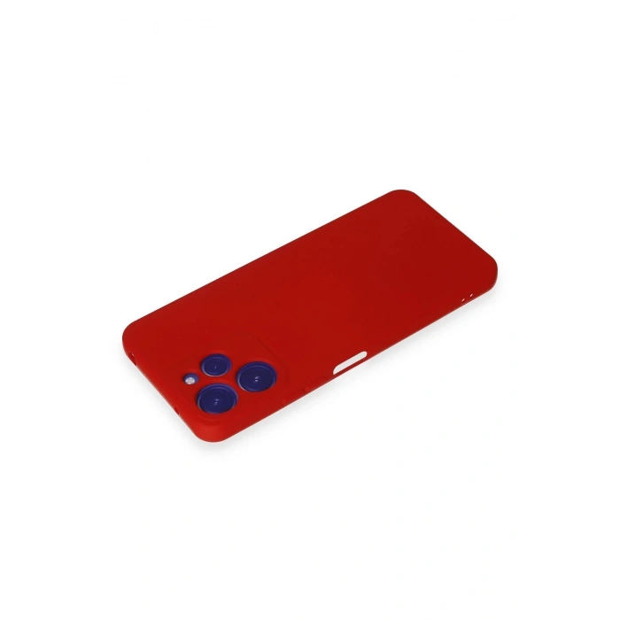 HarmonyAura  Xiaomi Redmi 12 Kılıf Nano Içi Kadife Silikon - Kırmızı