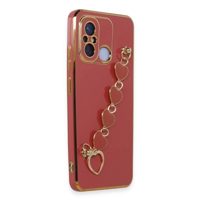 HarmonyAura  Xiaomi Redmi 12c Kılıf Esila Silikon - Kırmızı