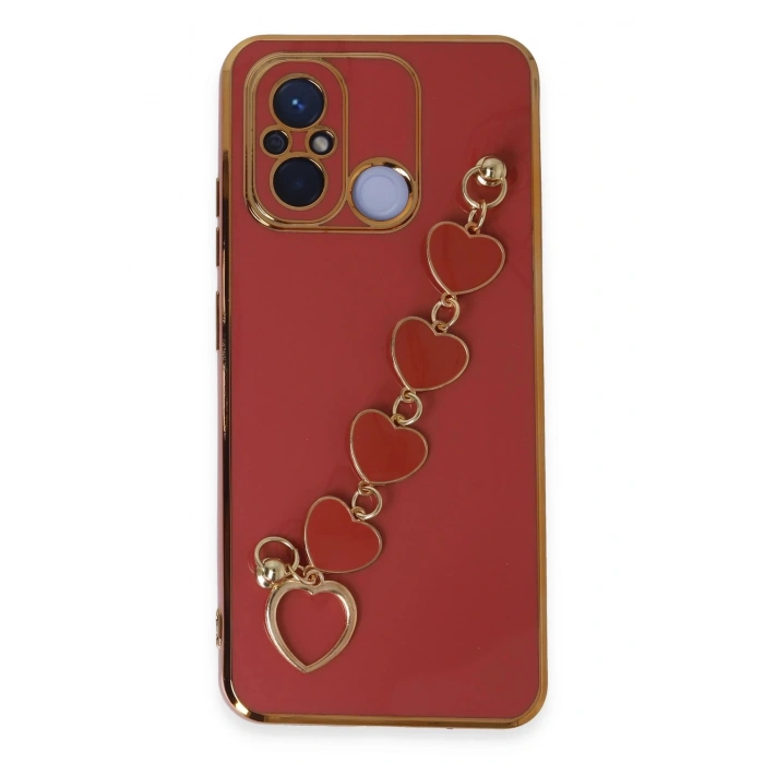 HarmonyAura  Xiaomi Redmi 12c Kılıf Esila Silikon - Kırmızı