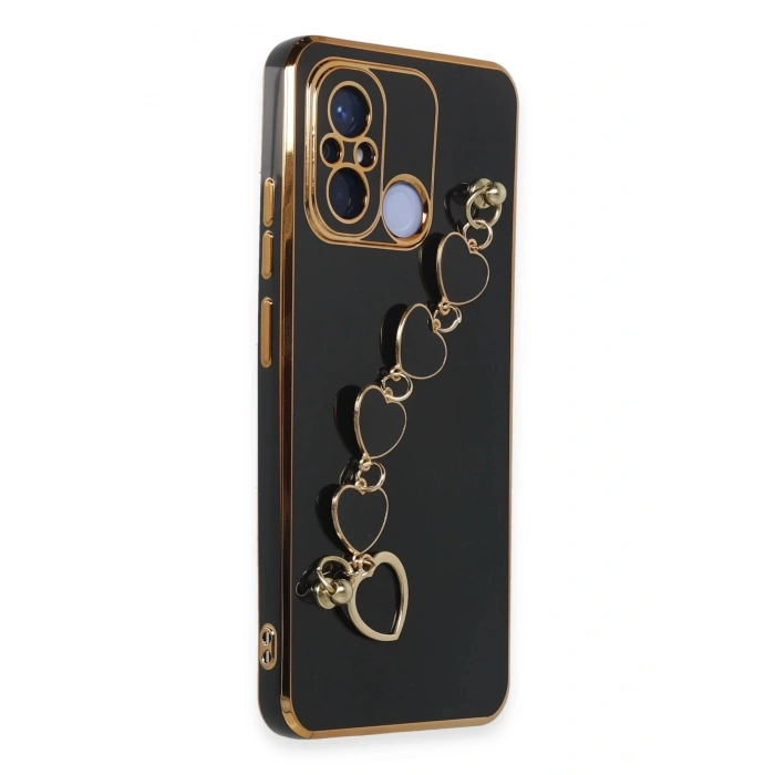 HarmonyAura  Xiaomi Redmi 12c Kılıf Esila Silikon - Siyah