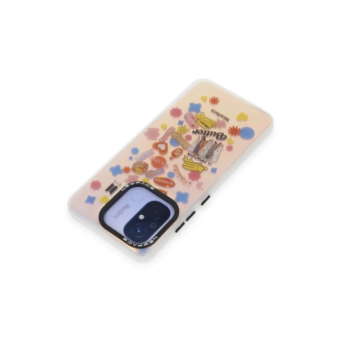 HarmonyAura  Xiaomi Redmi 12c Kılıf Estoril Desenli Kapak - Estoril - 16