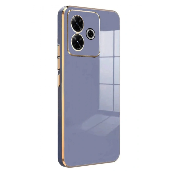 HarmonyAura  Xiaomi Redmi 13 4g Kılıf Volet Silikon - Mavi