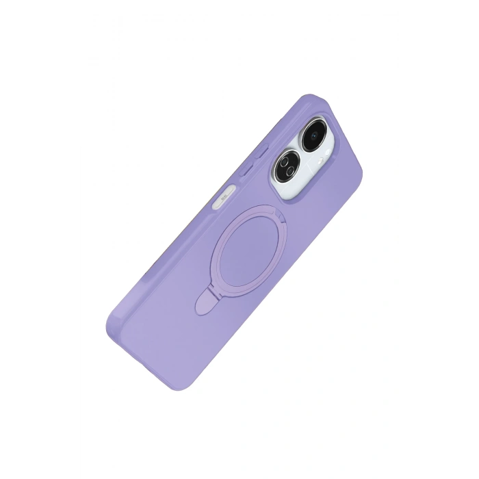 HarmonyAura Xiaomi Redmi 13C Regal Magsafe Standlı Kapak - Lila