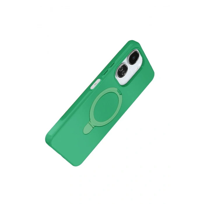 HarmonyAura Xiaomi Redmi 13C Regal Magsafe Standlı Kapak - Yeşil