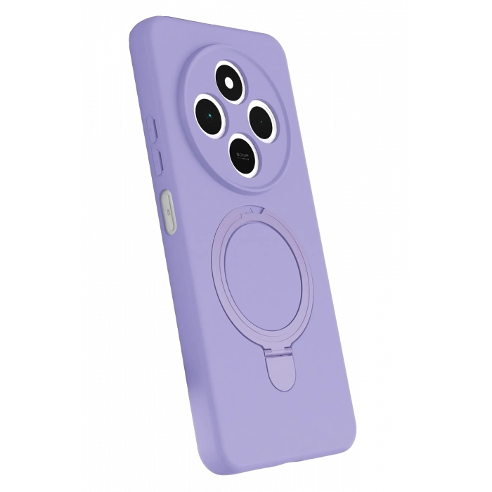 HarmonyAura Xiaomi Redmi 14C Regal Magsafe Standlı Kapak - Lila