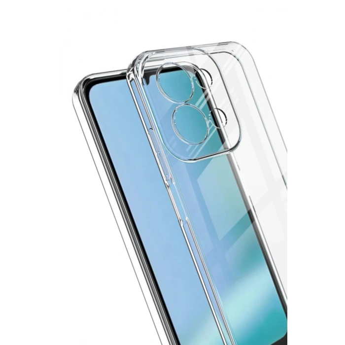 HarmonyAura Xiaomi Redmi 15C 4G Lüx Şeffaf Silikon - Şeffaf