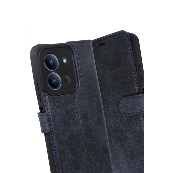 HarmonyAura Xiaomi Redmi 15C 4G Trend S Plus Kapaklı Kılıf - Lacivert