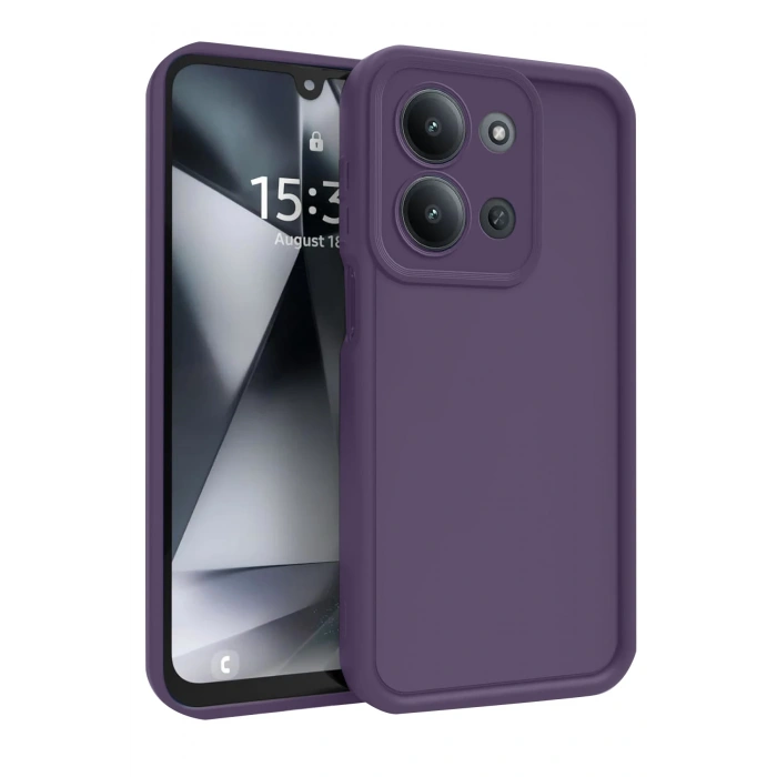 HarmonyAura Xiaomi Redmi 15C 4G Viera Silikon - Mürdüm