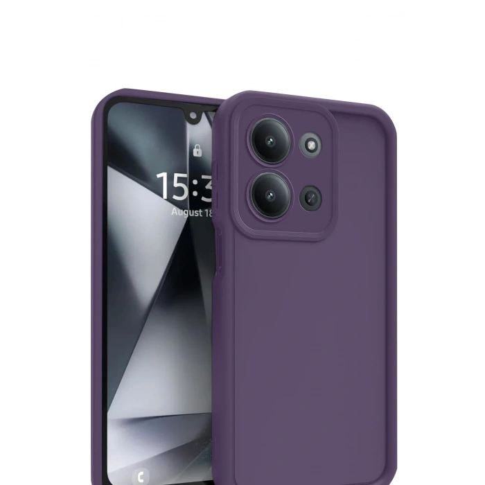 HarmonyAura Xiaomi Redmi 15C 4G Viera Silikon - Mürdüm