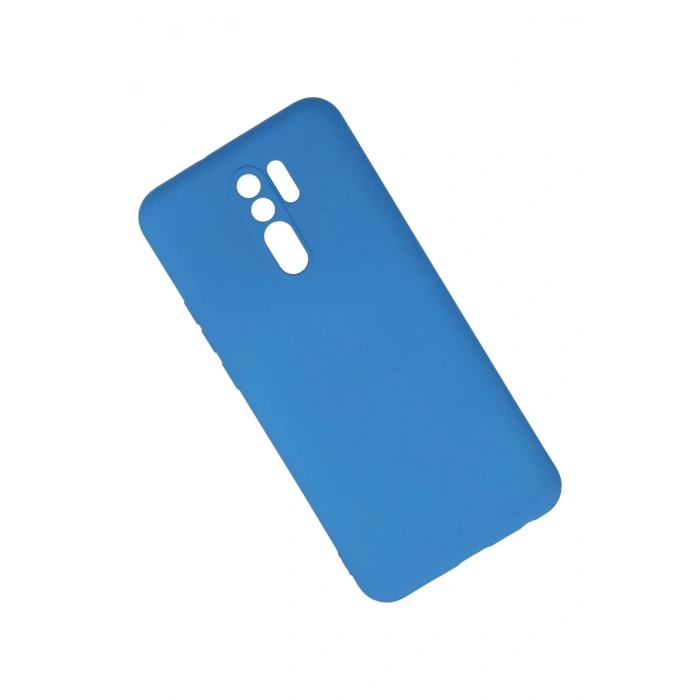 HarmonyAura  Xiaomi Redmi 9 Kılıf Nano Içi Kadife Silikon - Mavi