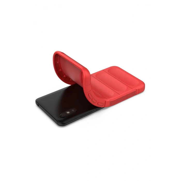 HarmonyAura  Xiaomi Redmi 9a Kılıf Optimum Silikon - Kırmızı