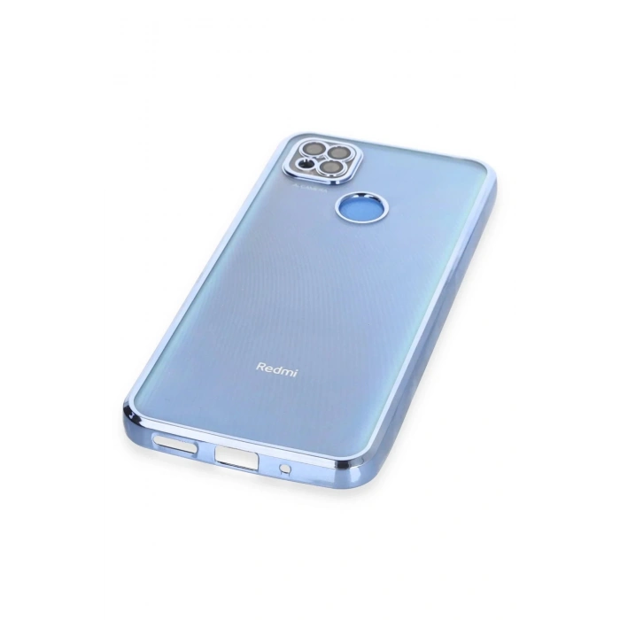 HarmonyAura  Xiaomi Redmi 9c Kılıf Lensli Silikon - Açık Mavi