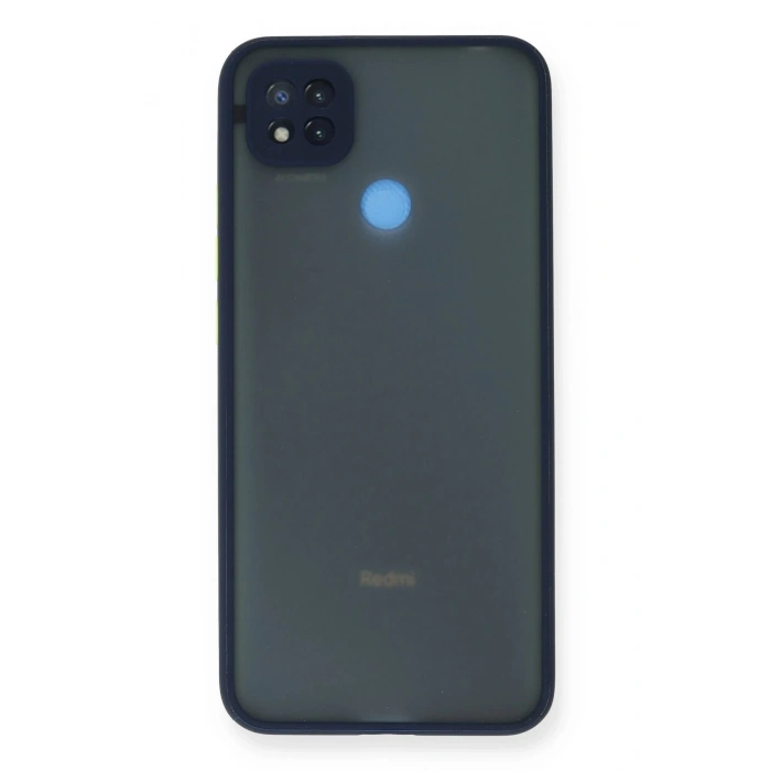 HarmonyAura  Xiaomi Redmi 9c Kılıf Montreal Silikon Kapak - Lacivert