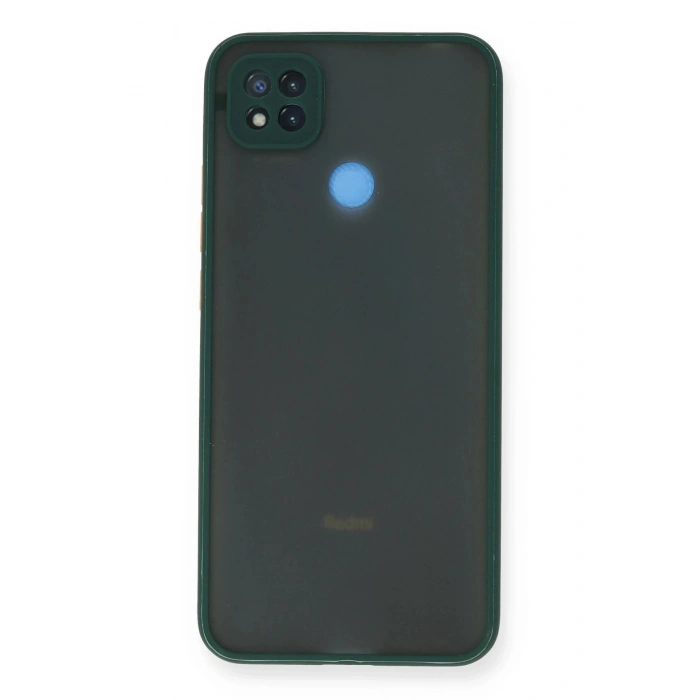 HarmonyAura  Xiaomi Redmi 9c Kılıf Montreal Silikon Kapak - Yeşil