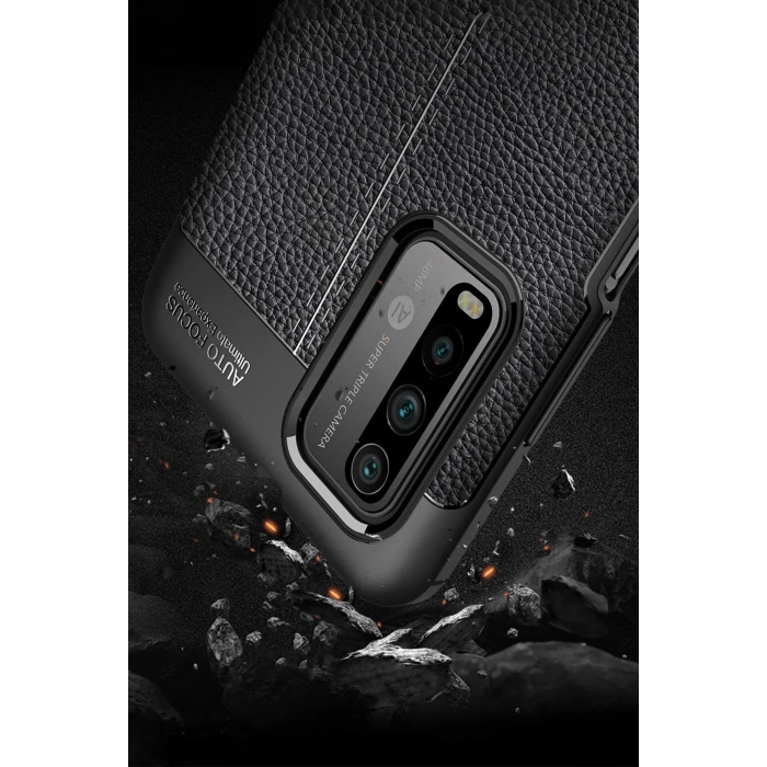 HarmonyAura  Xiaomi Redmi 9t Kılıf Auto Focus Kapak - Siyah