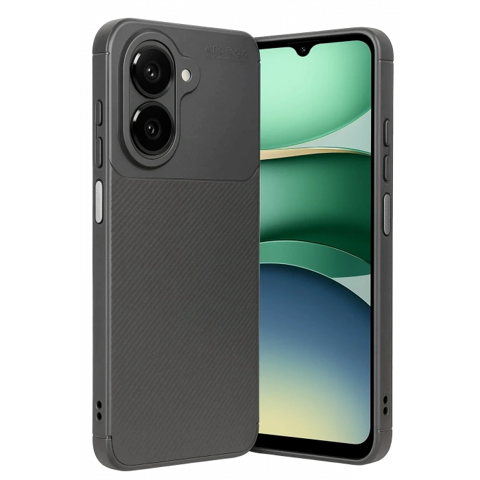 HarmonyAura Xiaomi Redmi A5 4G Auto Focus Karbon Kapak - Gri