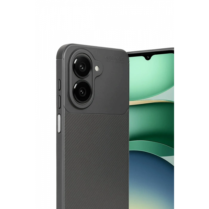 HarmonyAura Xiaomi Redmi A5 4G Auto Focus Karbon Kapak - Gri