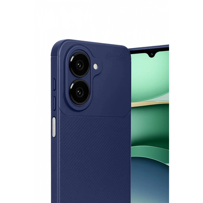 HarmonyAura Xiaomi Redmi A5 4G Auto Focus Karbon Kapak - Lacivert