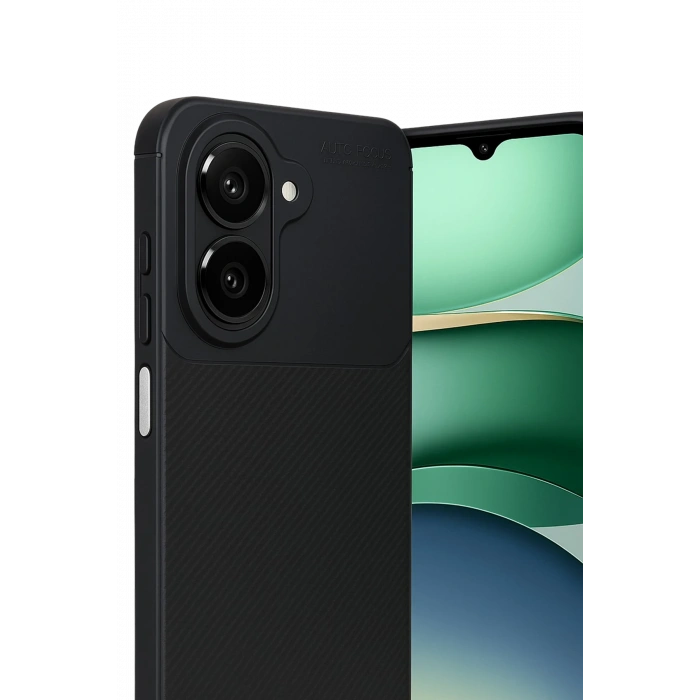 HarmonyAura Xiaomi Redmi A5 4G Auto Focus Karbon Kapak - Siyah