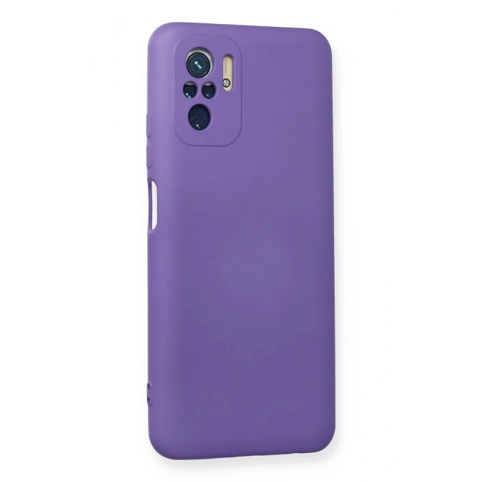 HarmonyAura  Xiaomi Redmi Note 10 Kılıf Nano Içi Kadife Silikon - Mor