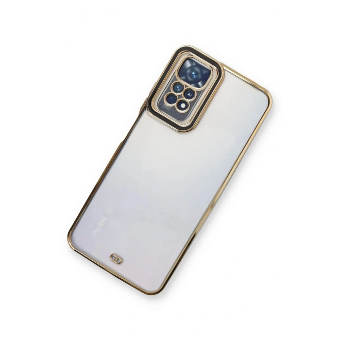 HarmonyAura  Xiaomi Redmi Note 11 Kılıf Liva Lens Silikon - Siyah