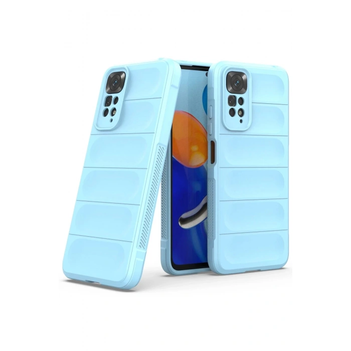 HarmonyAura  Xiaomi Redmi Note 11 Kılıf Optimum Silikon - Sky Blue