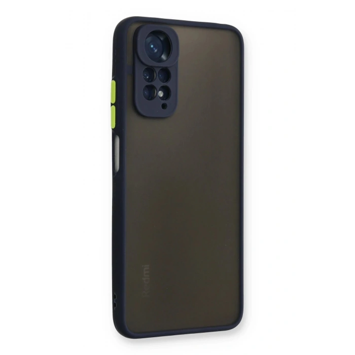 HarmonyAura  Xiaomi Redmi Note 11 Pro Kılıf Montreal Silikon Kapak - Lacivert