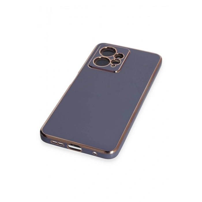 HarmonyAura  Xiaomi Redmi Note 12 4g Kılıf Volet Silikon - Mavi