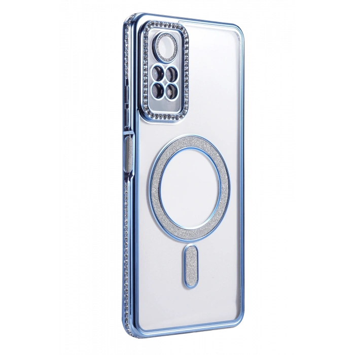 HarmonyAura Xiaomi Redmi Note 12 Pro 4G Joke Simli Magneticsafe Kılıf - Mavi