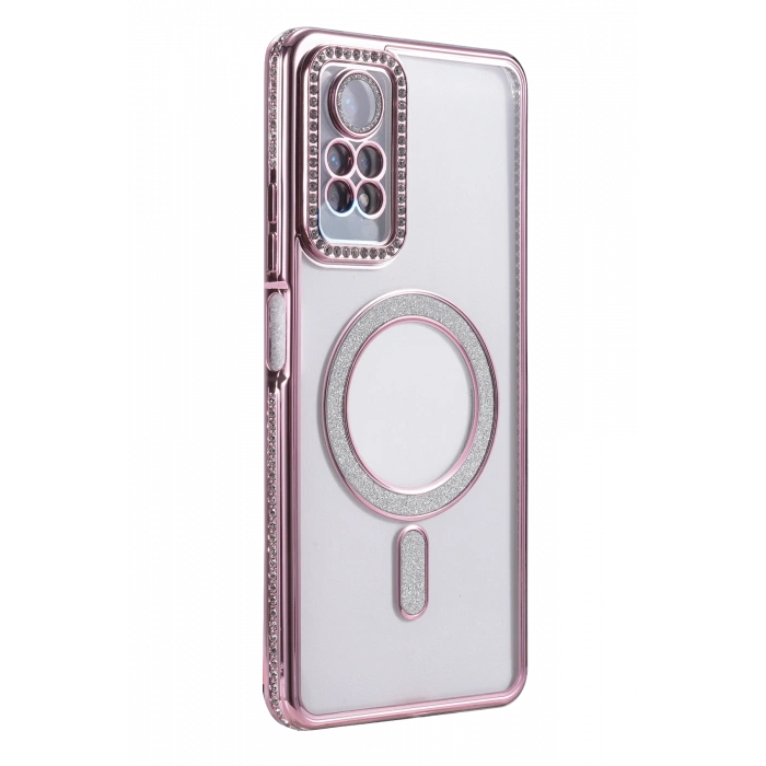 HarmonyAura Xiaomi Redmi Note 12 Pro 4G Joke Simli Magneticsafe Kılıf - Pembe