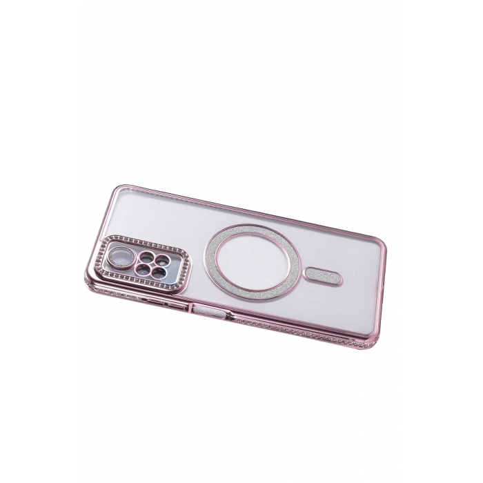 HarmonyAura Xiaomi Redmi Note 12 Pro 4G Joke Simli Magneticsafe Kılıf - Pembe