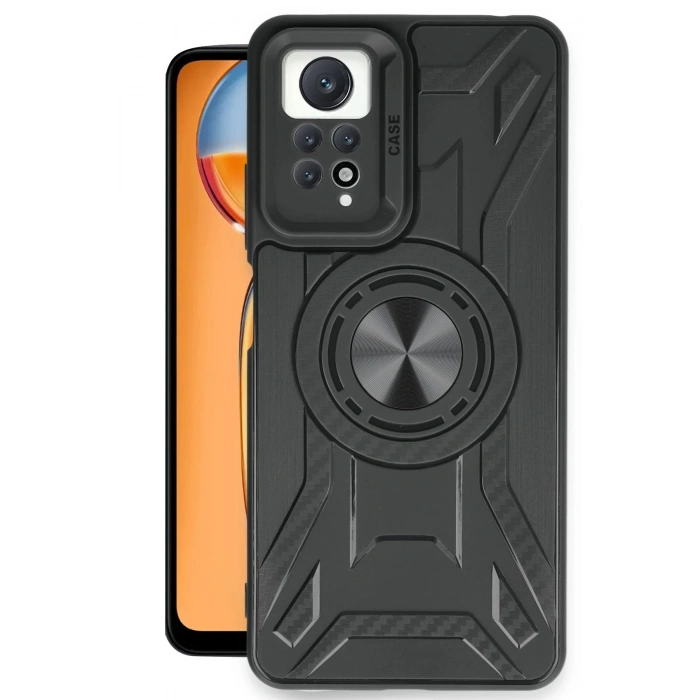 HarmonyAura  Xiaomi Redmi Note 12 Pro 4g Kılıf Lincoln Silikon - Siyah