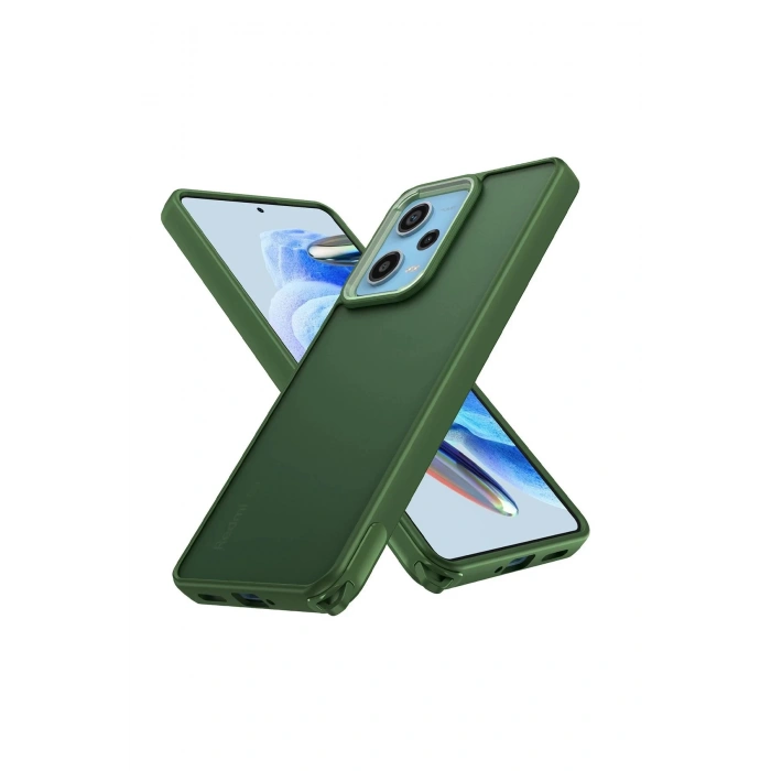 HarmonyAura  Xiaomi Redmi Note 12 Pro 5g Kılıf Elegant Kapak - Yeşil