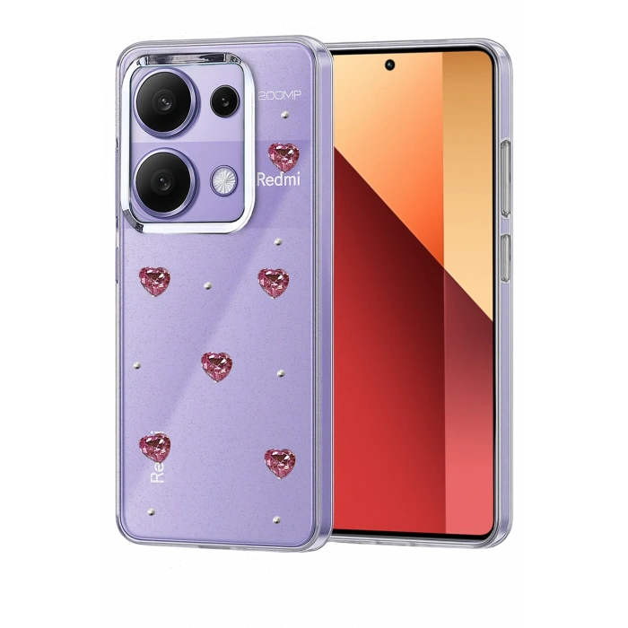 HarmonyAura Xiaomi Redmi Note 13 Pro 4G Fiyonk Desenli Kapak - Desen 7