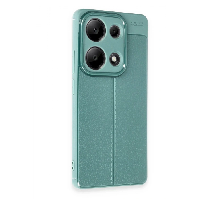 HarmonyAura  Xiaomi Redmi Note 13 Pro 4g Kılıf Auto Focus Kapak - Koyu Yeşil