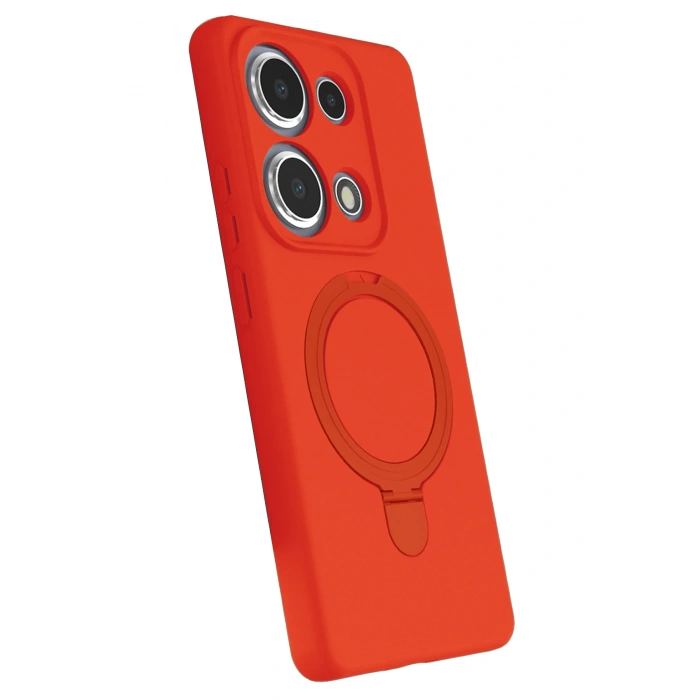 HarmonyAura Xiaomi Redmi Note 13 Pro 4G Regal Magsafe Standlı Kapak - Turuncu