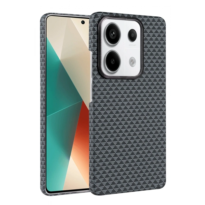 HarmonyAura Xiaomi Redmi Note 13 Pro 4G Vega Magsafe Kapak - Gri