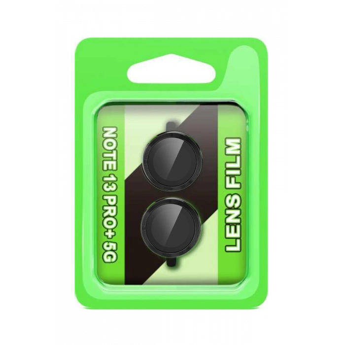 HarmonyAura Xiaomi Redmi Note 13 Pro Plus Raze Metal Kamera Lens - Siyah