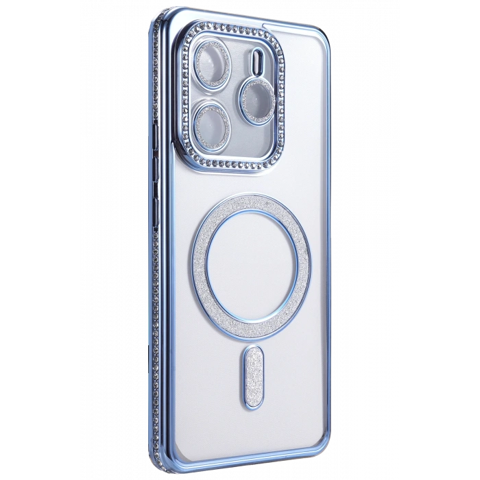 HarmonyAura Xiaomi Redmi Note 14 4G Joke Simli Magneticsafe Kılıf - Mavi