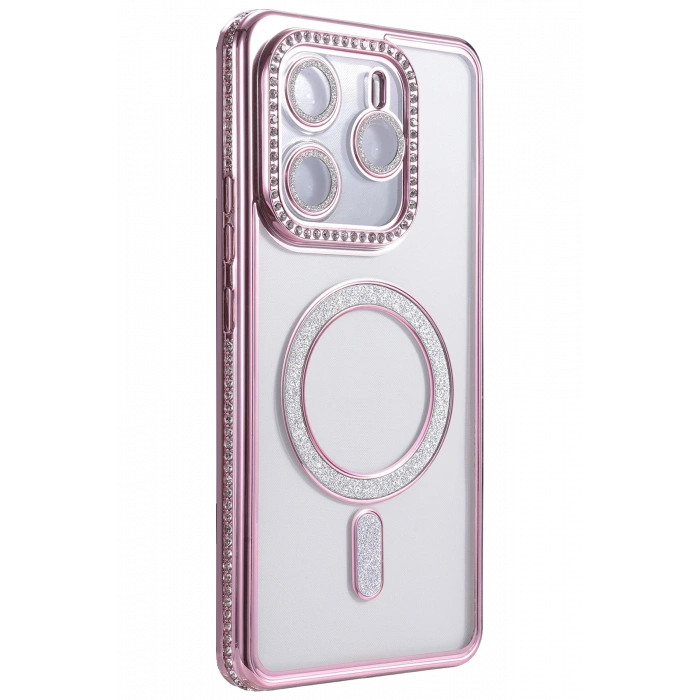 HarmonyAura Xiaomi Redmi Note 14 4G Joke Simli Magneticsafe Kılıf - Pembe