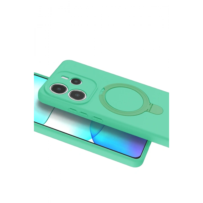 HarmonyAura Xiaomi Redmi Note 14 4G Regal Magsafe Standlı Kapak - Yeşil