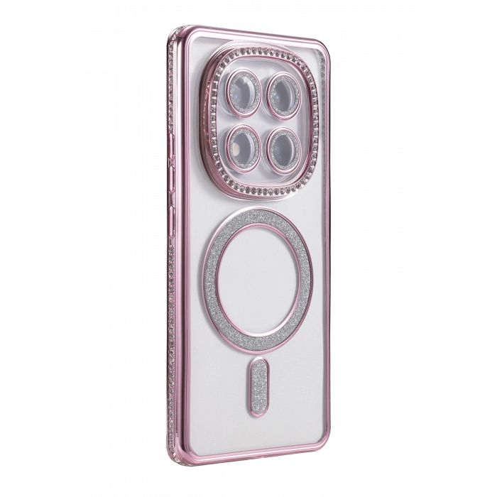 HarmonyAura Xiaomi Redmi Note 14 Pro 4G Joke Simli Magneticsafe Kılıf - Pembe