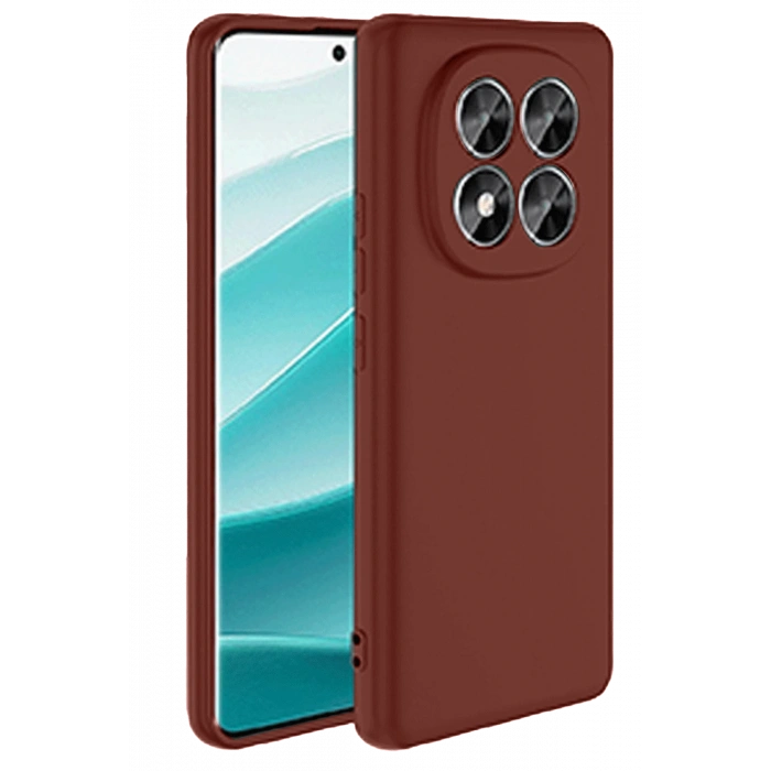 HarmonyAura Xiaomi Redmi Note 14 Pro 4G Kılıf First Silikon - Bordo