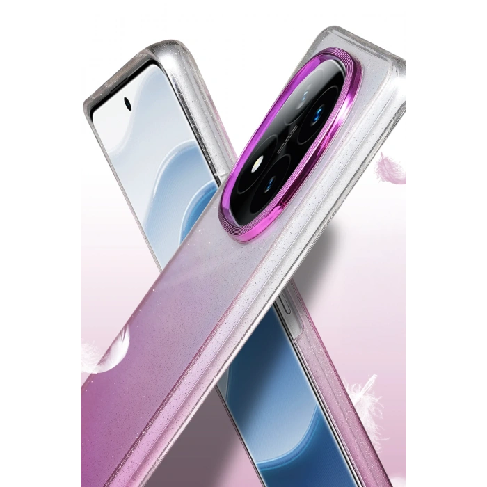 HarmonyAura Xiaomi Redmi Note 14 Pro 5G Glossy Kapak - Mor