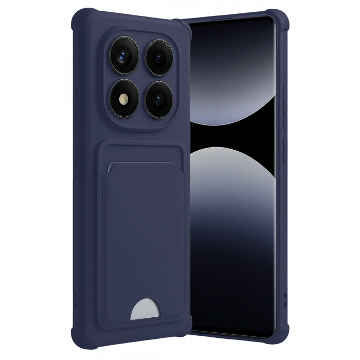 HarmonyAura Xiaomi Redmi Note 14 Pro Plus Kelvin Kartvizitli Silikon - Lacivert