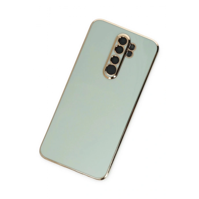 HarmonyAura  Xiaomi Redmi Note 8 Pro Kılıf Volet Silikon - Açık Yeşil