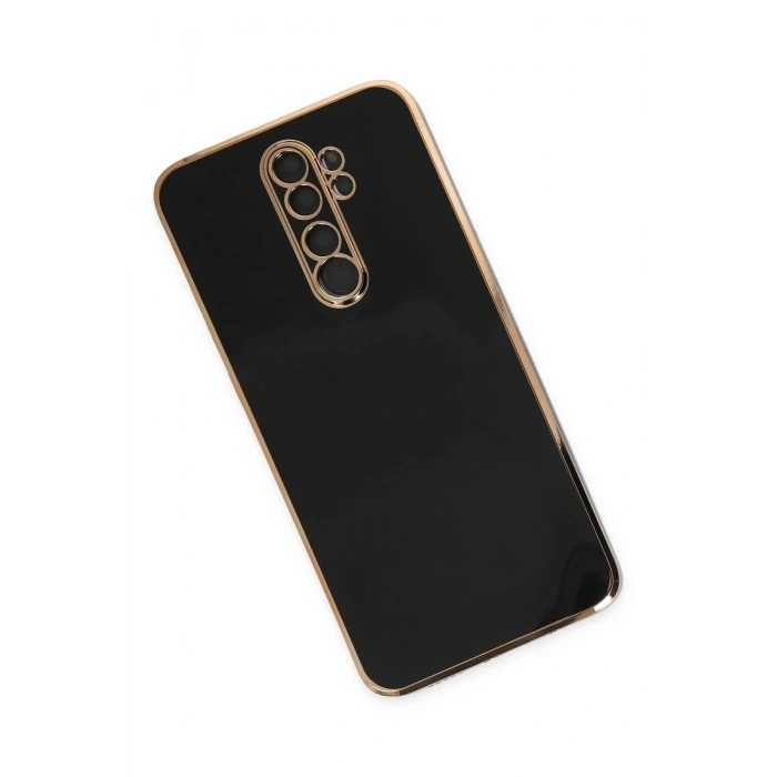 HarmonyAura  Xiaomi Redmi Note 8 Pro Kılıf Volet Silikon - Siyah