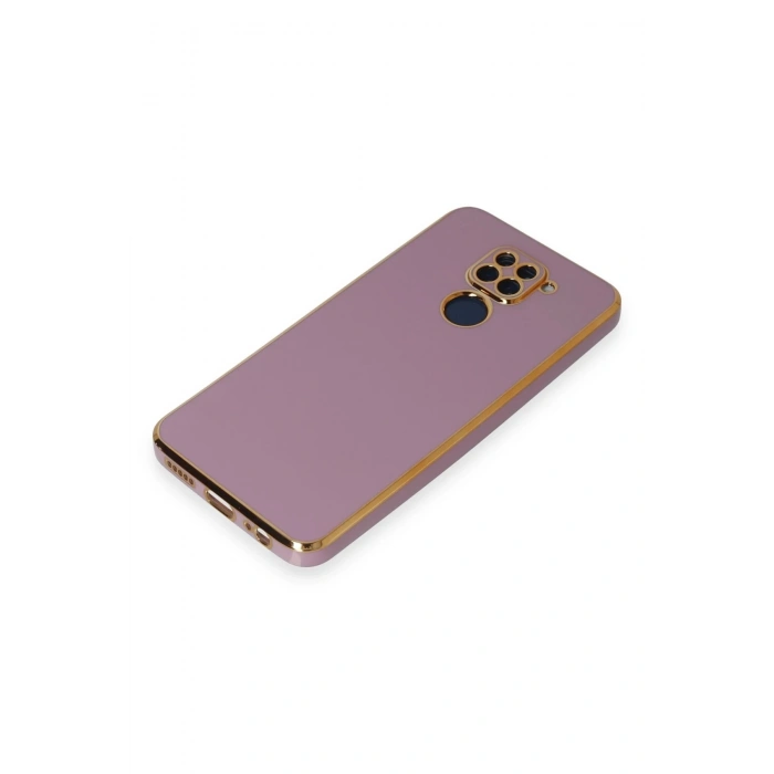 HarmonyAura  Xiaomi Redmi Note 9 Kılıf Volet Silikon - Mor